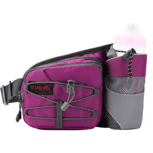 Waist Pack with Water Bottle Holder for Running Walking Hiking Fanny Pack Hydration Belt