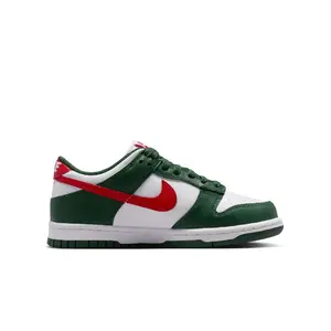 Youth Nike Dunk Low BG FIR/University Red-White (IO7453 323) (GS)
