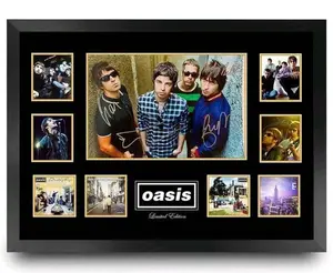 OASIS LIAM NOEL GALLAGHER SIGNED LIMITED EDITION No No Framed MEMORABILIA