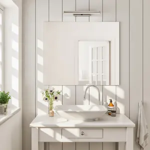 Eviva Sleek 36" x 30" Rectangular Frameless Mirror