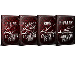 Slay the Complete 4 Book Series by Laurelin Paige in Silver Foiled Hardcover, Black Sprayed Edges and Art