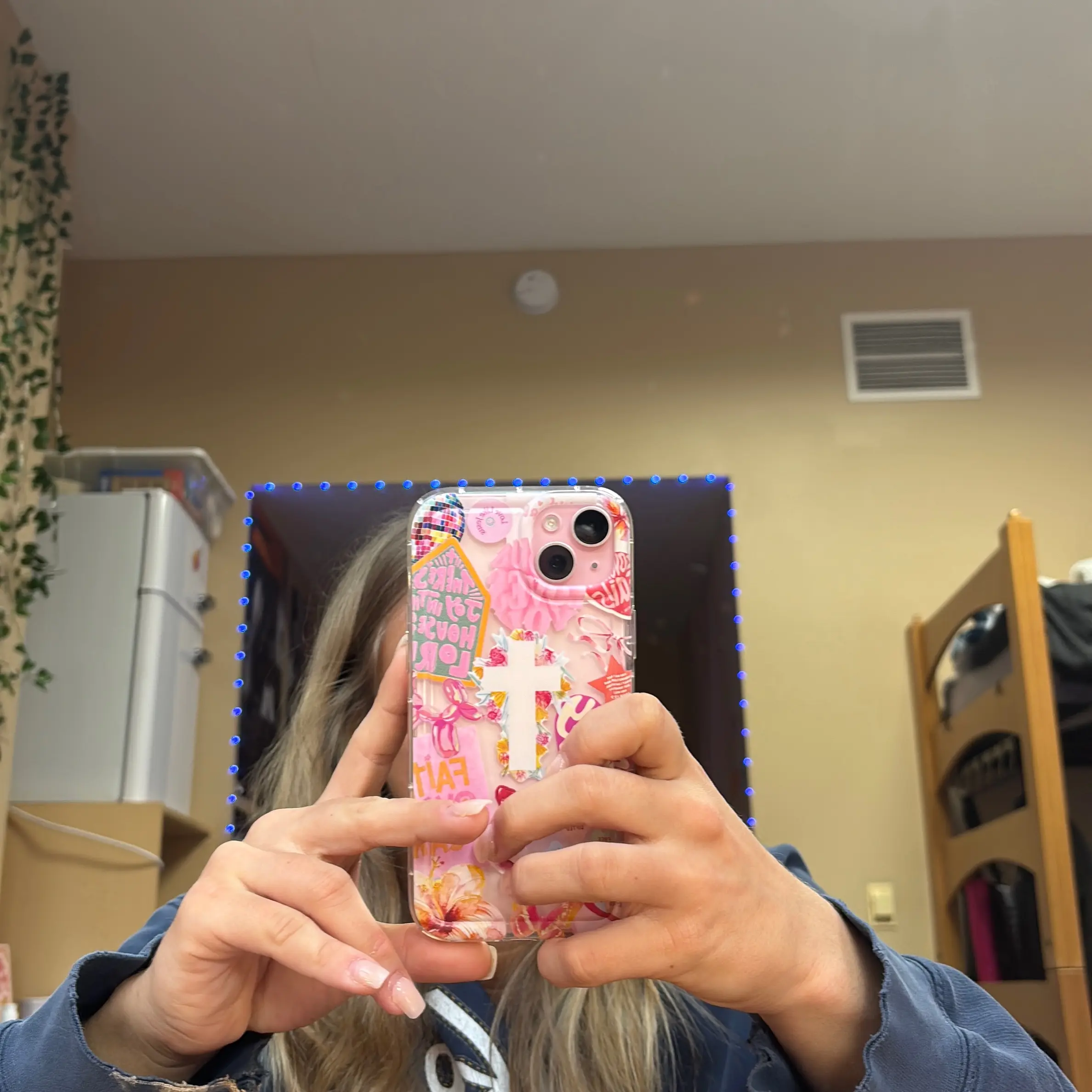 Cute cross pattern phone case