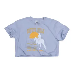 Trail Blazer Crop Top - Powder Blue (Women)