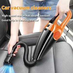 Large Car Vacuum Cleaner, 12V Strong Suction, Wet Dry Surfaces, Mini Compact Design, Easy to Use, Ideal for Cars, Wet Dry Vacuums