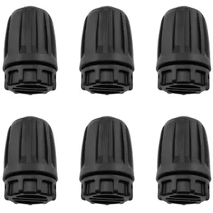 6PCS Irrigation Accessories Plugs, 16mm Drip Irrigation Tube Barbed Locking Nut Connectors Anti-drop 1/2 Inch Garden Lawation System Plug Parts, 1/2 Inch Irrigation Pipe End Cap Accessories