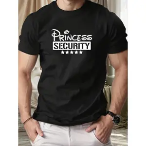 Princess Security Funny Graphic T Shirt Unisex Top Trendy Streetwear Crewneck Short Sleeve Soft Cotton Casual Summer Outfit Gift For Couples