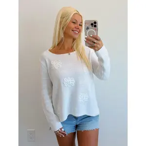 Flower Detail Sweater