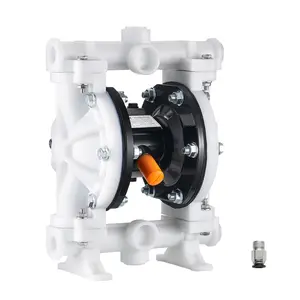 【fathersdaygift】VEVOR Air Operated Double Diaphragm Pump,4.4 GPM1-1/2 inch Inlet & Outlet Pneumatic Waste Oil Transfer PumpMax 100 PSIPolypropylene BodyAir-Operated for DieselGreaseKeroseneGasoline