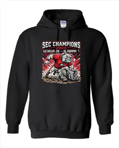 Georgia Football Championship T-Shirt, Vintage Football Sweatshirt Style, UGA Mascot School Tee, Dog Lover Gift Apparel