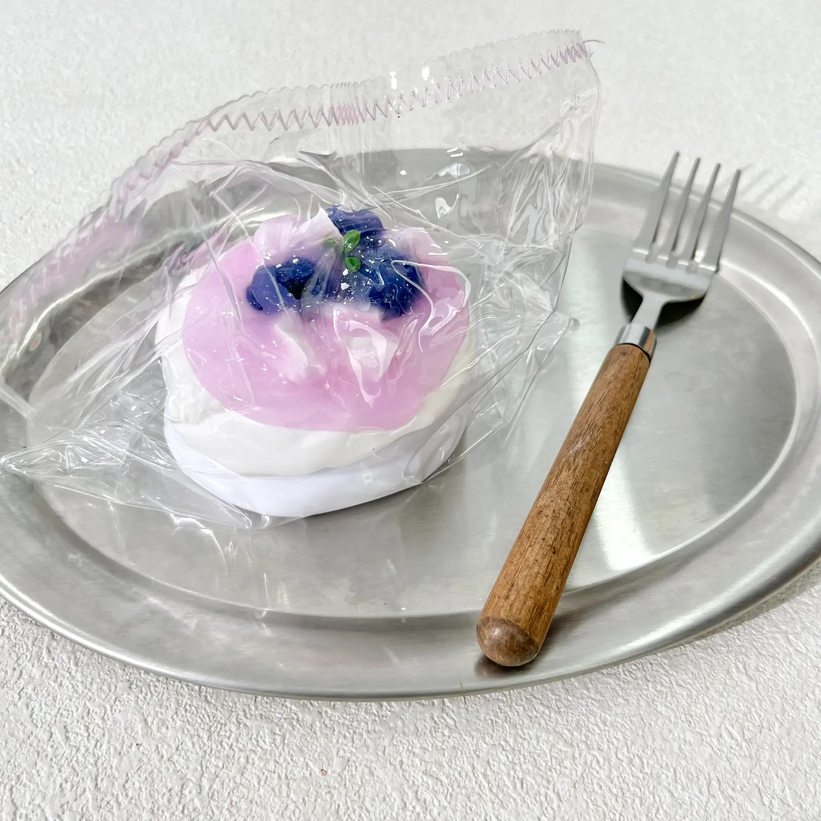 【Buy 3 Get 1 Free】Blueberry & Coconut Soufflé Squishy Toys, Food-Grade Silicone Slow Rising Handmade Non-Toxic Soft Squeeze Sensory Toys with Thick Creamy Slime Texture for Stress Relief