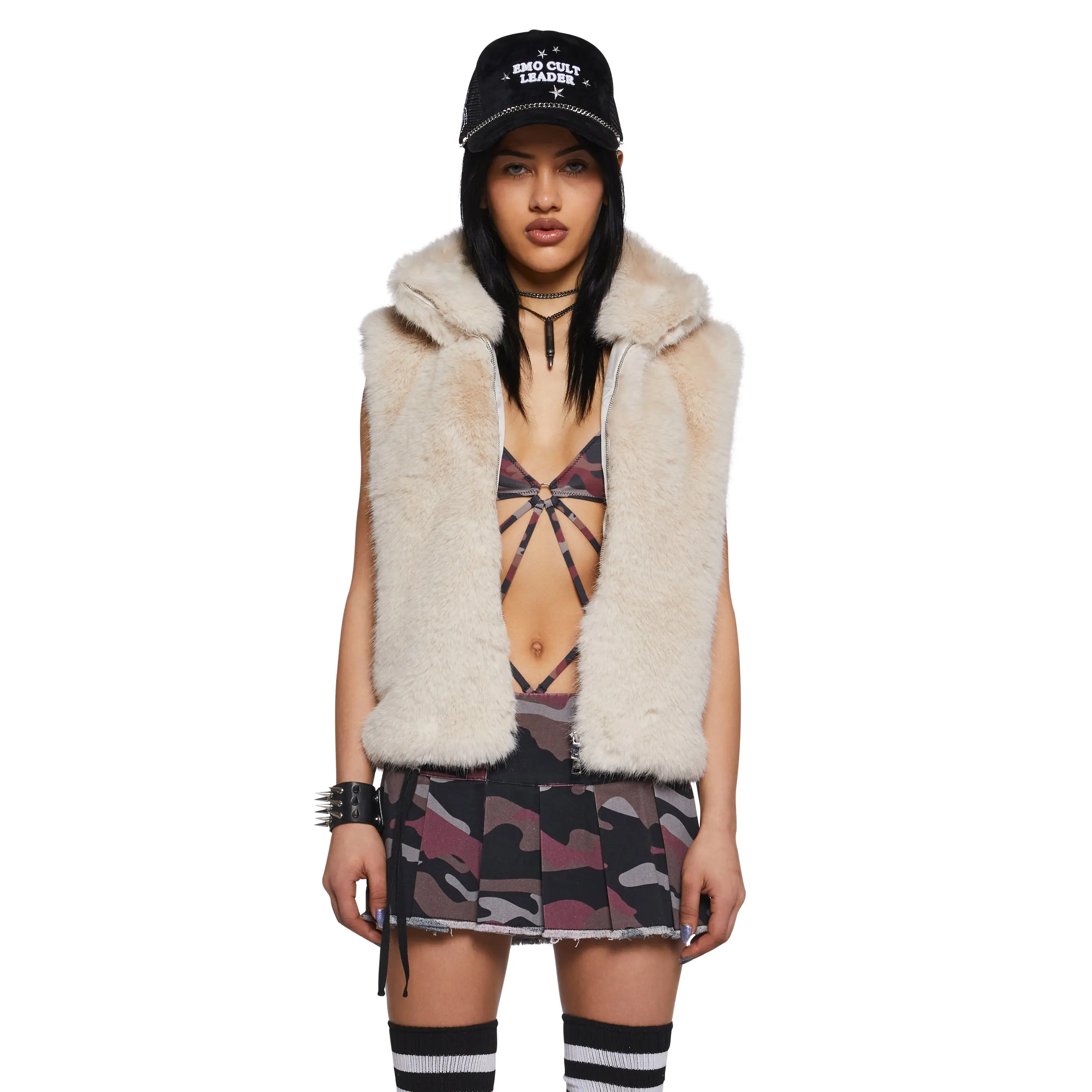 Pretty Gritty Faux Fur Vest