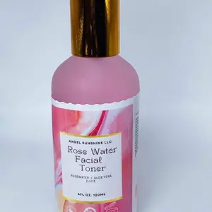 Angel Sunshine Rose Water Facial Toner 4 FL OZ / 120 mL - Balances pH, Removes Excess Oil, Reduces Acne & Reduces Skin Redness - Skin Repair, Skincare, Comfort