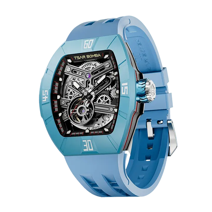 Fluororubber-Dynamic Light Blue