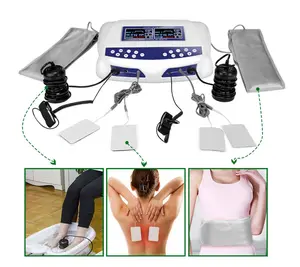 3 In 1 Detox Machine Could 2 People Using Together with Ionic Detox Foot Bath (No Basin), Electric Heating Waist Belt, & Tens Massage Pads for Leg Pain Relief, Portable Full Body muscle relaxation therapy , Wellness relaxing Gifts for Woman/Men