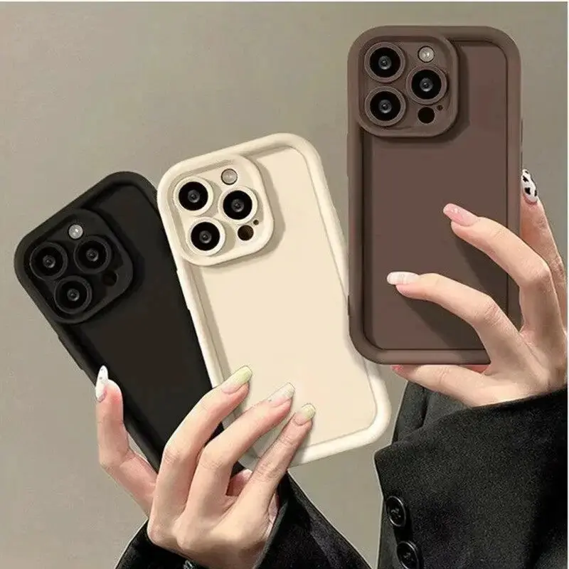 Multistep Shockproof Soft Silicone Smartphone Case - Plastic Handheld Devices Protection Cover for iPhone 17Air,17,16,15 Pro Max,15,14,13 Mini,12,11,X,Xs,XR,7 Plus,8 Plus,6s,5,SE Mobile Phone Accessory