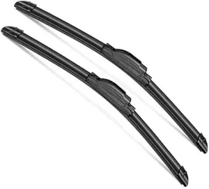 22" & 22" Windshield Wiper Blades J-Hook Premium Hybrid silicone ALL SEASON Front Windshield Wiper Blades J-HOOK Bracketless OEM Quality Jointles