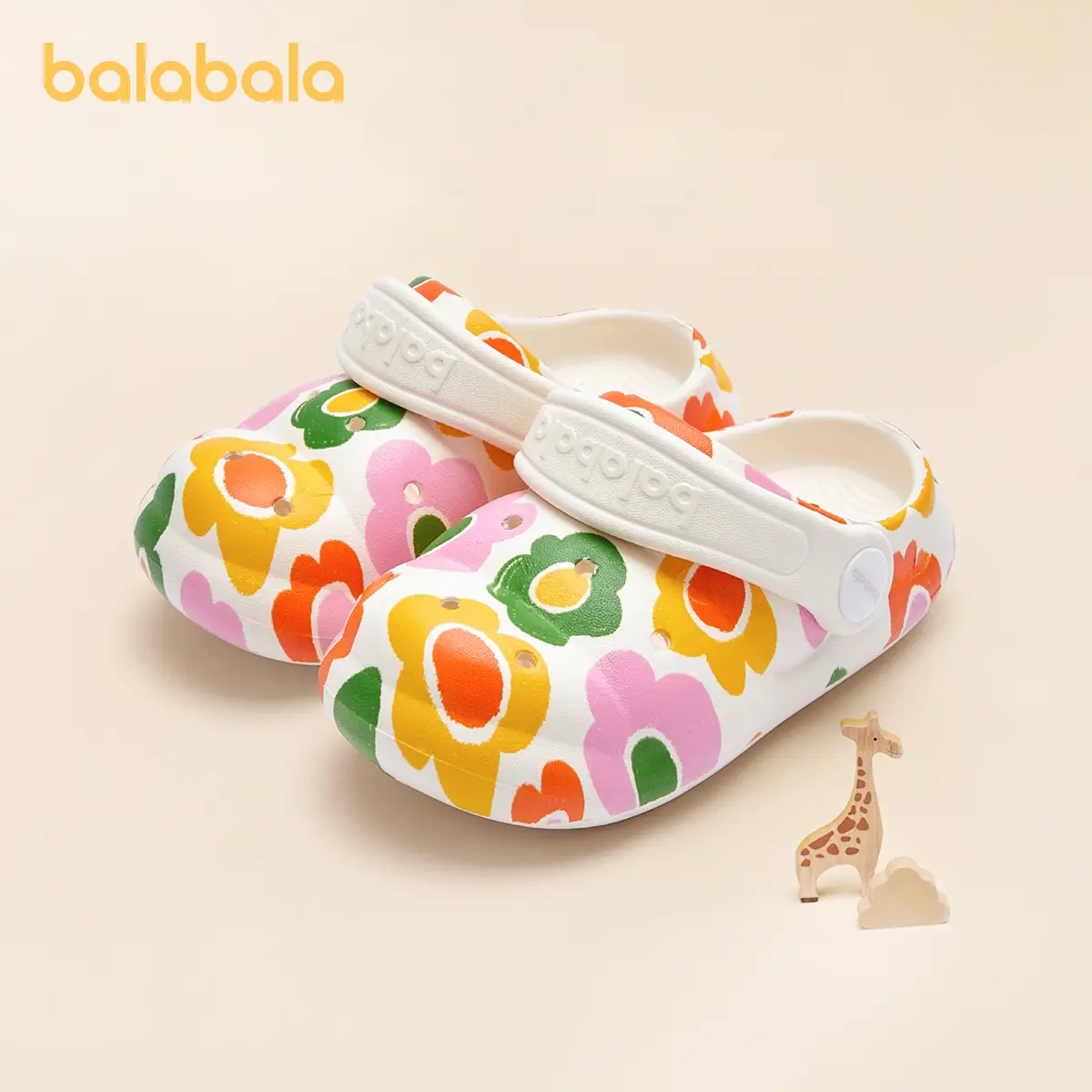 Balabala children's shoes children's slippers 2025 summer new indoor boys comfortable non-slip tide Croc girls