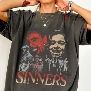 Sinners Vintage Horror Comfort Colors Shirt