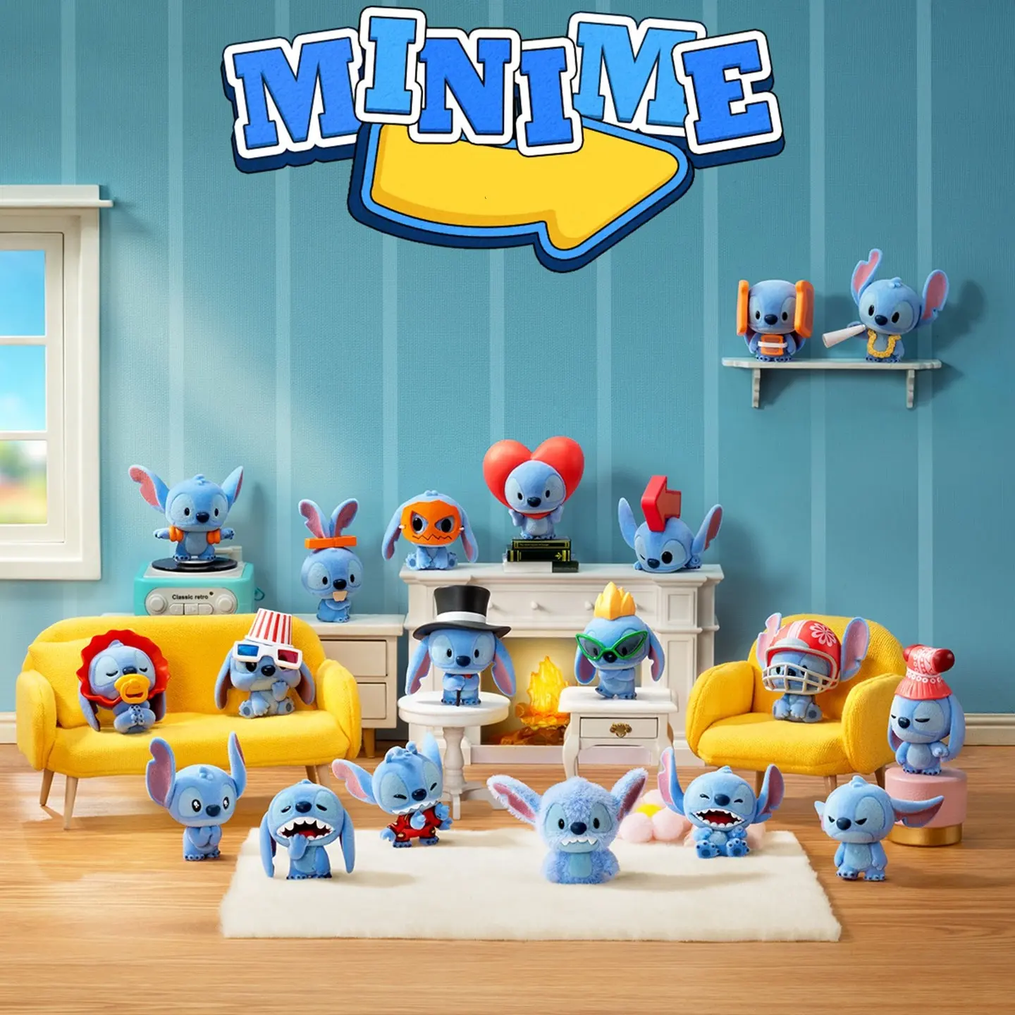 Disney Stitch Minime Themed Blind Box Collectible Set Multiple Unique Costume‑Style Stitch Figurines Trendy Display Decor Ideal Surprise Present For Blind Box Collectors And Disney Enthusiasts