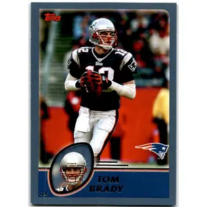 2003 Topps 1st Edition Sports Trading Card, #258 Tom Brady Collectible