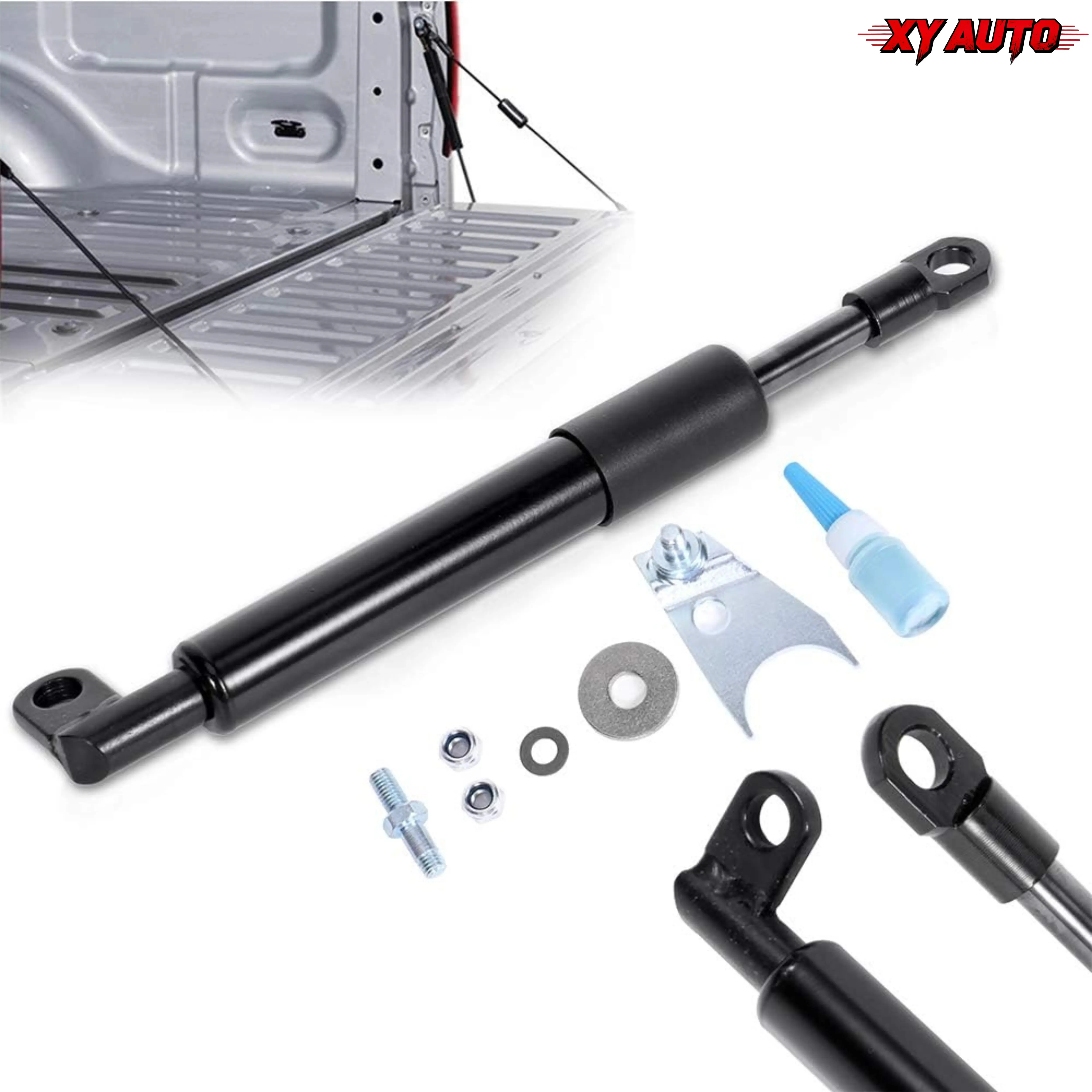 Tailgate Lift Supports Struts Gas Springs Shocks, Compatible with 1999-2007 Chevrolet Silverado 1500 HD 2500 HD Classic 3500 Classic & GMC Sierra 1500 Classic 1500 HD 2500 HD Classic 3500, Automotive Tailgate Support Accessories
