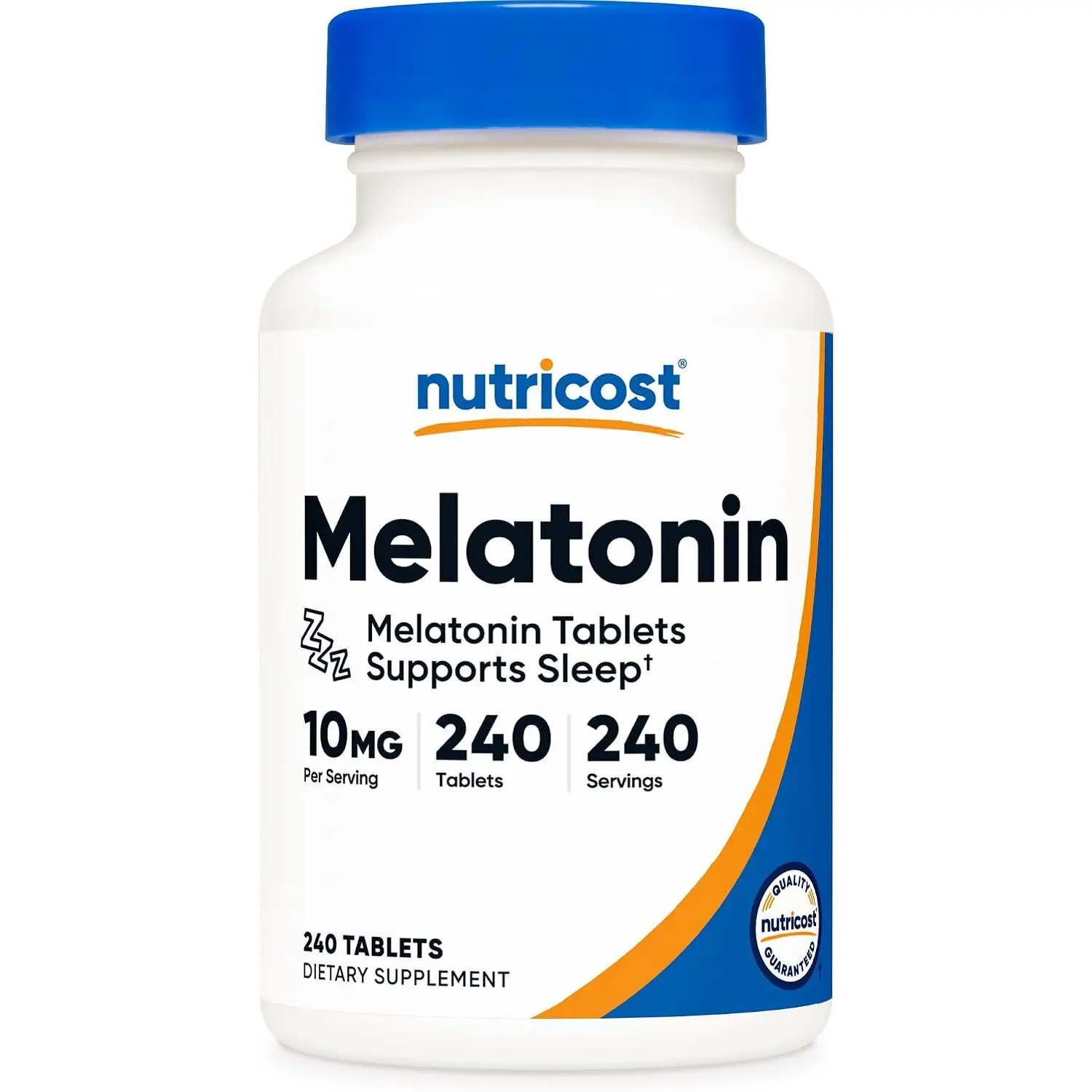 Nutricost Melatonin (10mg) 240 Tablets, Gluten-Free, GMO-Free