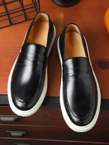 Men's Casual Plain Color Slip-on Loafers, Fashionable Round Toe Flat Shoes for Daily Wear, Lightweight Breathable Comfortable Shoes for Daily Wear