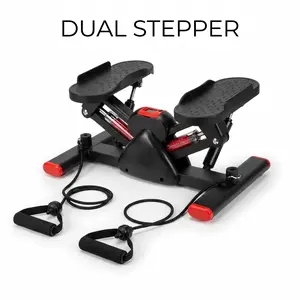 Compact Home Stepper with Resistance Bands - Stable Non-Slip Pedal Exerciser for Daily Movement