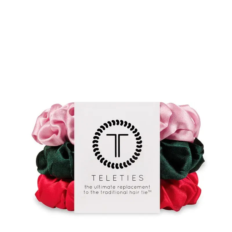TELETIES | Scrunchie 3 Pack - Poinsettia
