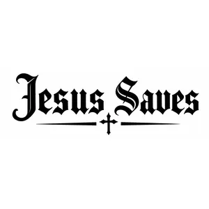 Jesus Saves Decal