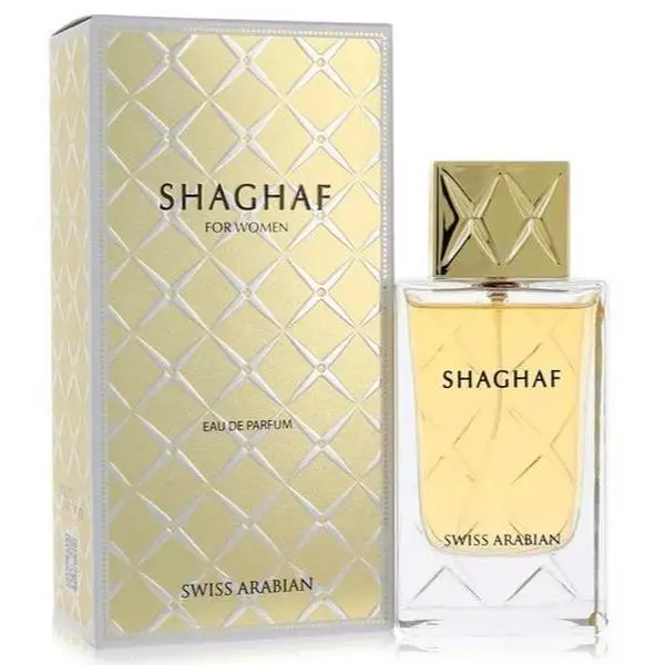 Swiss Arabian | Shaghaf | Women's Fragrance | 75 ML | Eau De Pafrum | Saffron - Agarwood (Oud) & Rose
