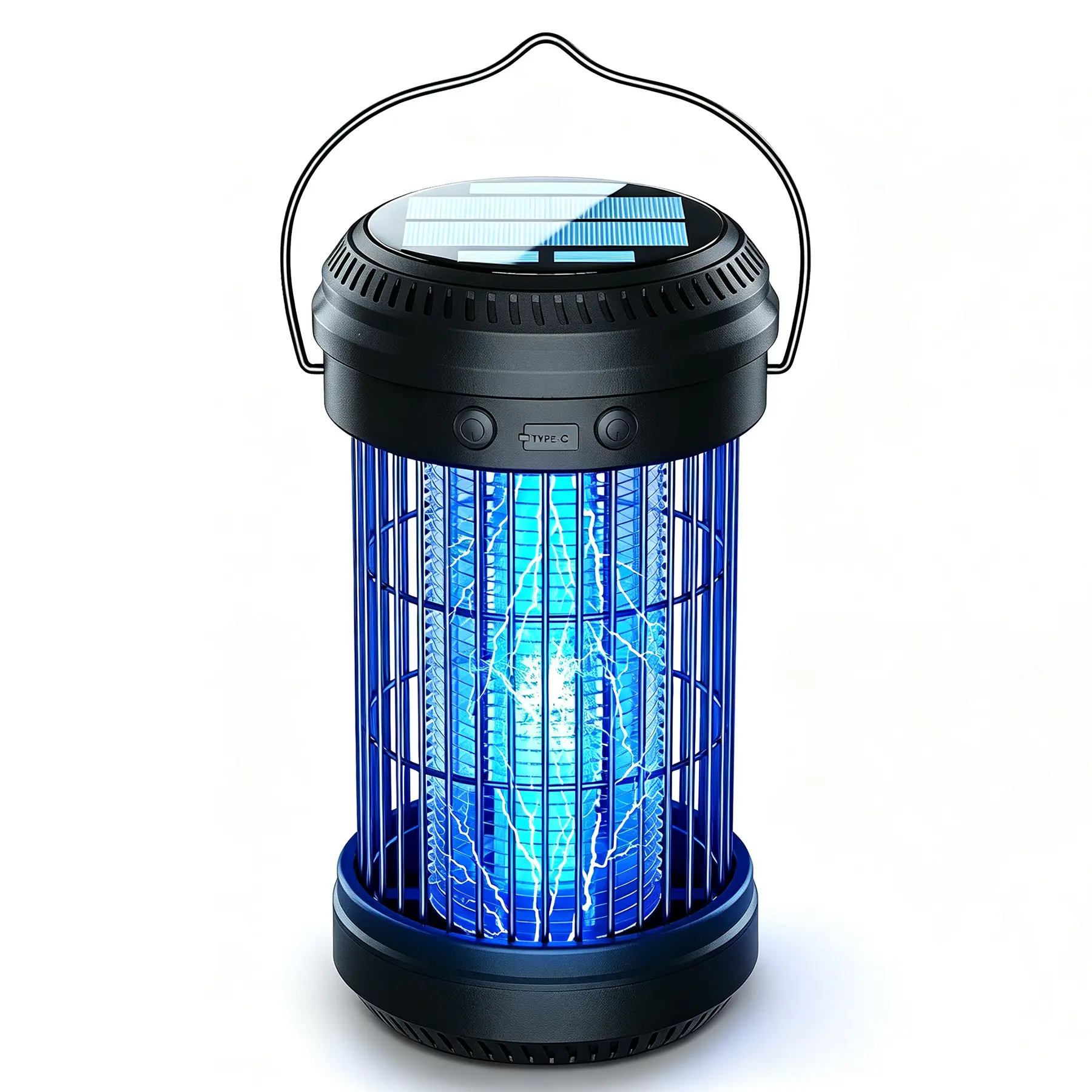 2-in-1 Solar Mosquito Repellent Light, Solar Mosquito Repellent Light with LED Lighting, Mosquito Repellent Light, Pest Control, USB Rechargeable, Hangable, Ideal for Homes
