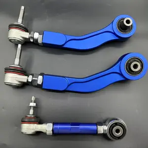 4 PCs Set of Rear Adjustable Camber Arms & Toe Arms For BMW 5 (E60/61) 2001-2010