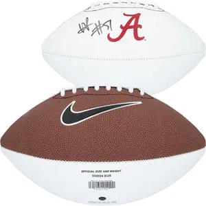 Will Anderson Jr. Alabama Crimson Tide Autographed Nike White Panel Football - Fanatics Authentic Certified