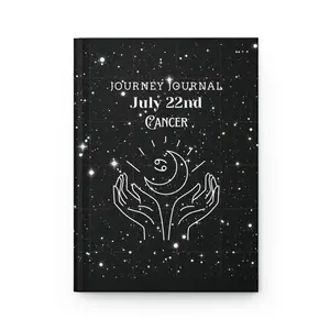 Celestial Journey Journal - Cancer Zodiac Gift, Astrology Notebook for Personal Growth, Guided Reflection, Horoscope Memories, Starry [...]