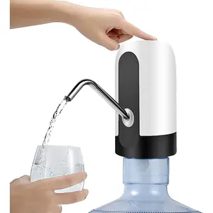 Water Dispenser for 5 Gallon Water Bottle, Water Bottle Pump with USB Charging Electric Automatic for Home Office Indoor and Outdoor Drinking Water Pump White