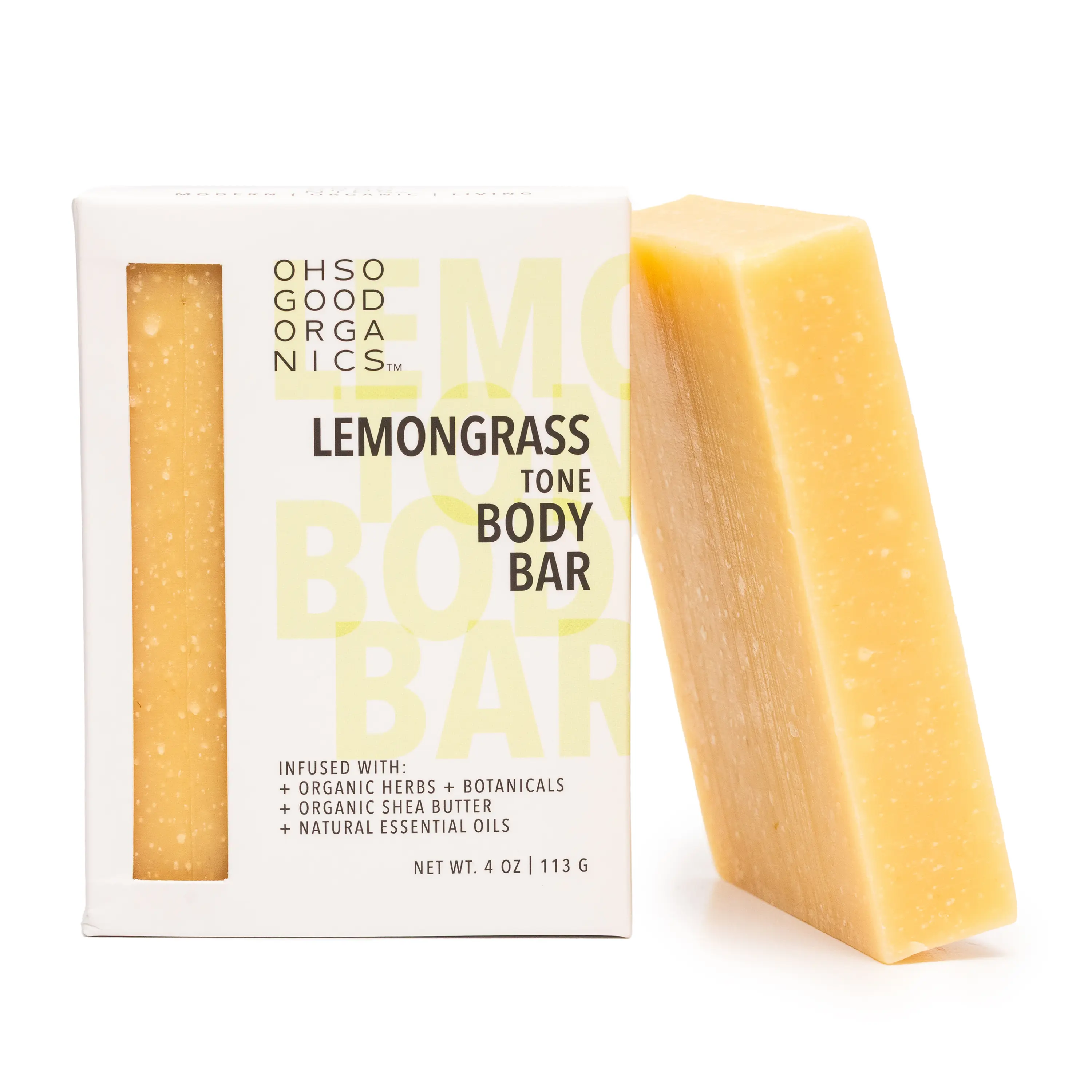 Organic Lemongrass Soap | Infused with Shea Butter | Tone + Hydrating Body Care Brightening Coconut Plant Cleansing