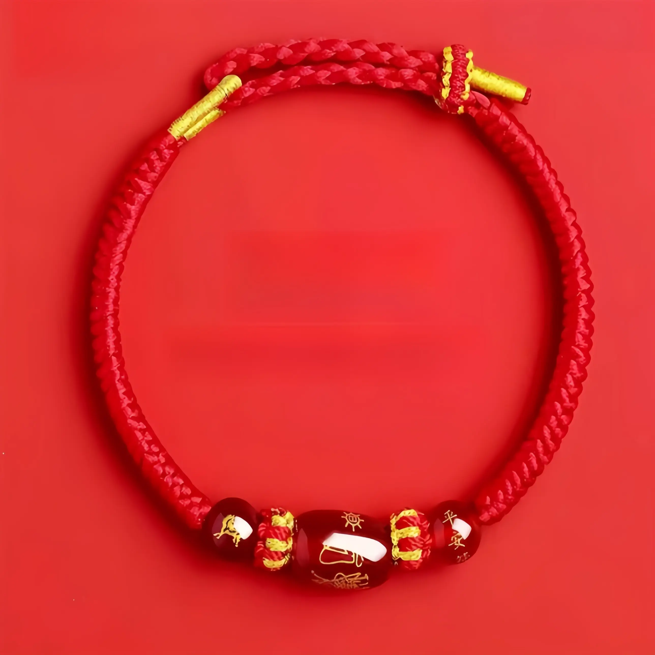 Lucky Red Rope Bracelet, 2026 Chinese Zodiac Braided String Jewelry for Women & Men, Charm for Wealth & Prosperity, Inspirational Gift
