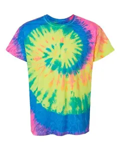 Unisex Multi-Color Tie-Dyed T-Shirt - 1000