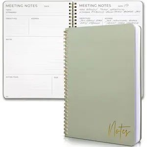 Beautiful Meeting Notebook For Work Organization  Easily Take Notes And Keep Agendas on Track  Perfect Office Planner Supplies for Women  Men to Professionally Manage Business Projects