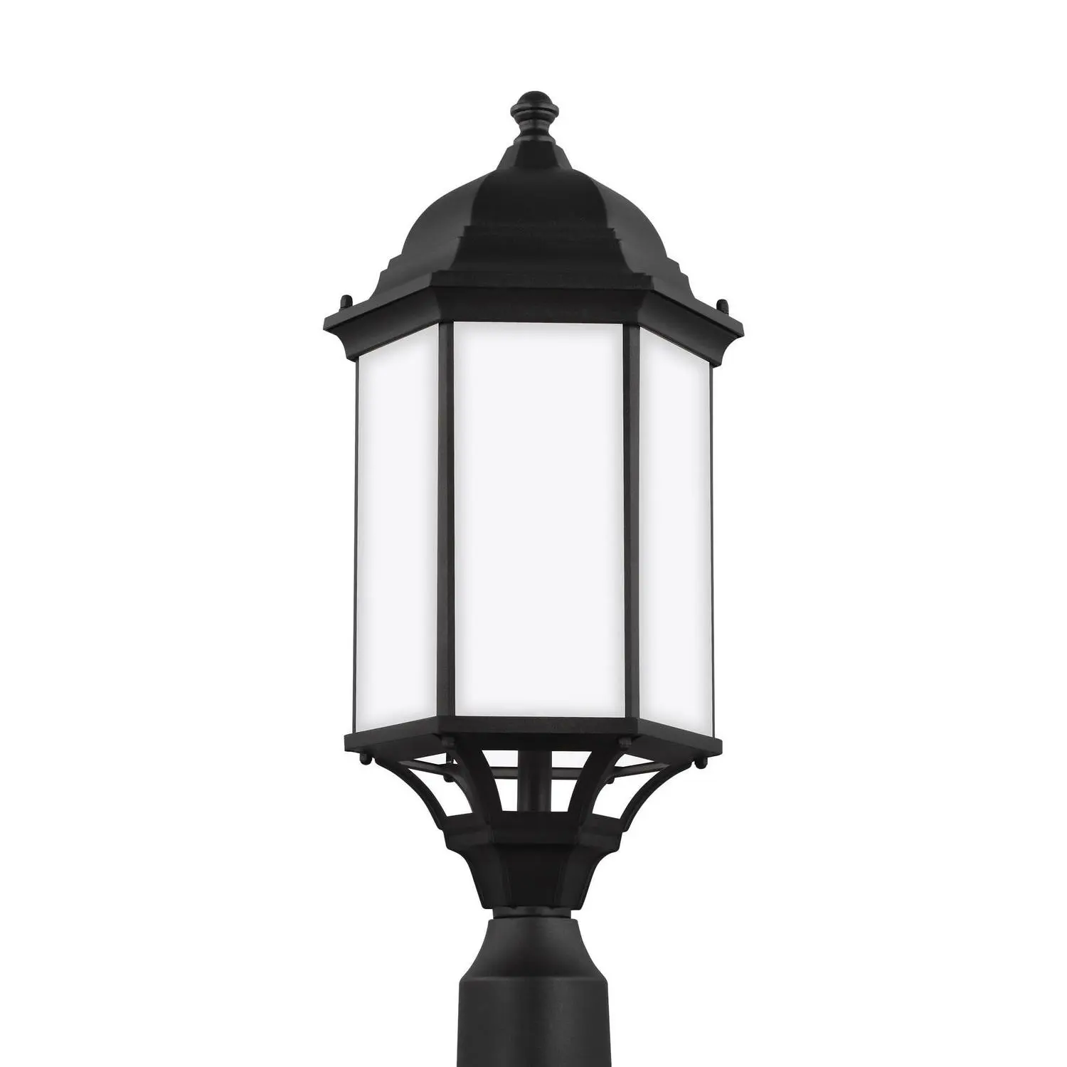 Sevier One Light Outdoor Post Lantern Black