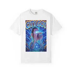 City Goy Illustration T-shirt | Neon Electric Graphic Tee