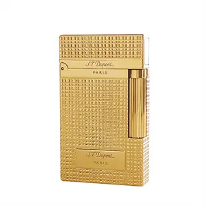 Dupont 1:1 Gold Patterned Metal Brass Soft Flame TIKTOK SHOP Lighter (NO FUEL) for Men Gift