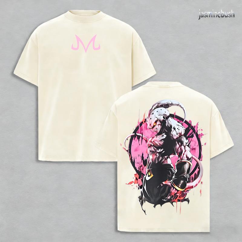 Goku Saiyan Unisex Washed outfits men women streetwear 80s 90s graphic washed tees cotton Anime tank tops  gifts