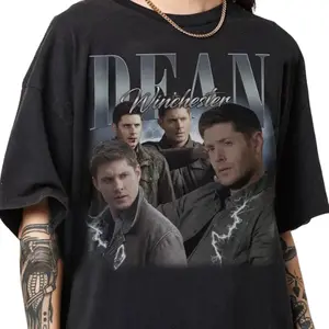 Dean Winchester T-Shirt, Vintage 90s Graphic Tee, Supernatural Fan Shirt, Unisex Gift