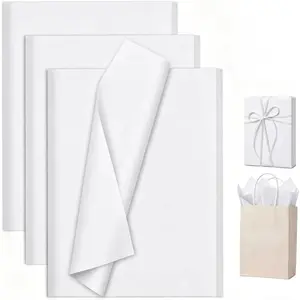 White Tissue Paper for  Bags 25 Sheets-20 x 20 Inch, Recyclable  Wrap Tissues for Christmas, Holidays, Weddings, Birthdays, Party & Festival Decorations DIY Craft Supplies