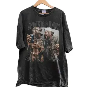 [Sale up to 30%] Malone & Jelly Shirt, 90s Retro Rap Hip Hop Unisex Shirt Streetwear Fashion Clothing, Gift for Fans