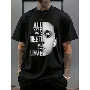 "All We Need Is Love" Rapper Portrait T-Shirt |   Hip Hop Graphic Tee