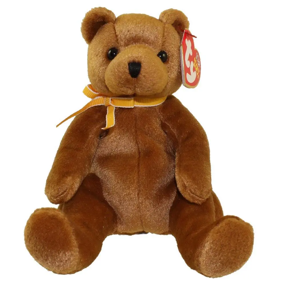 TY Beanie Baby - SHERWOOD the Bear (7 inch) (2002) MWMTs