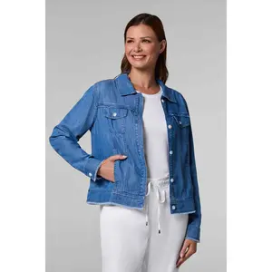 Women's Everglade Chambray Cropped Jacket | Light Indigo Chambray
